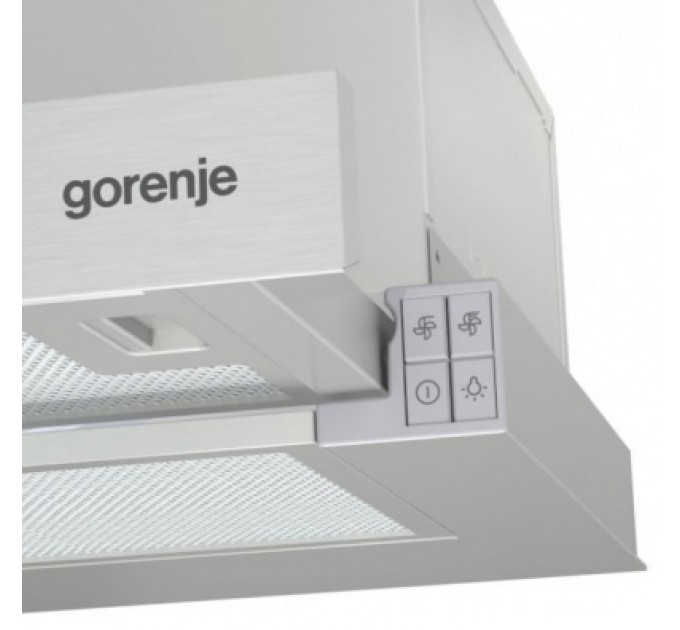 Витяжка Gorenje телескопічна, 60см, 350м.куб/год, нерж