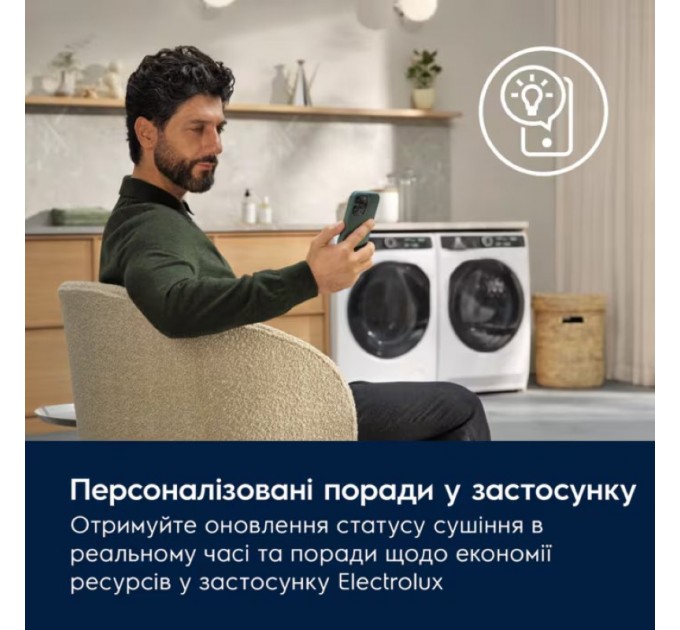 Стирально-сушильная машина Electrolux фронтальная, 11(7)кг, 1600, D, 64см, дисплей, пар, инвертор, universaldose, белый