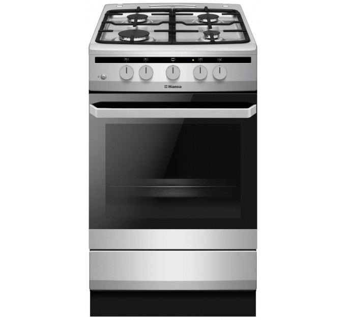 Плита Hansa газовая, 60л, 50x60см, чугун, нерж