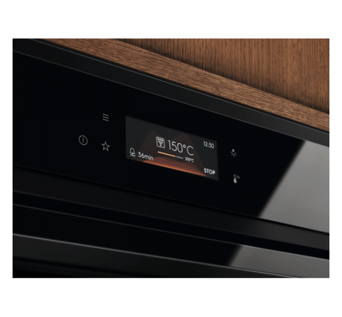 Духовой шкаф Electrolux электрический, 72л, A+,дисплей, конвекция, телескопические направляющие, черный