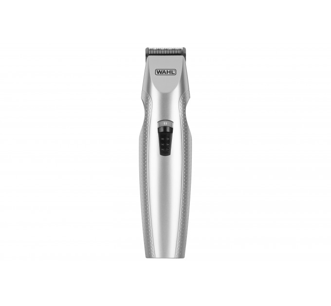 Триммер WAHL Mustache & Beard для бороды и усов, ААx3, роторный мотор, насадок-4, триммер дляя носа, подставка, сталь, серый
