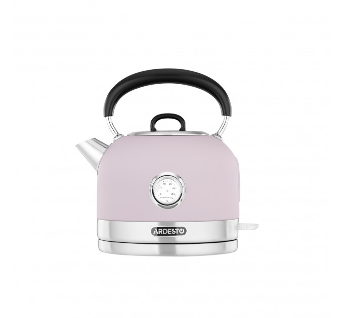 Електрочайник ARDESTO Lilac Dream, 1.7л, метал, мат, Otter, ліловий