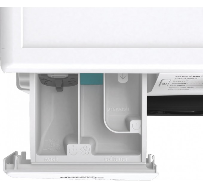 Стиральная машина Gorenje фронтальная, 8кг, 1400, A+++, 46,5см, дисплей, инвертор, пар, Wi-Fi, белый