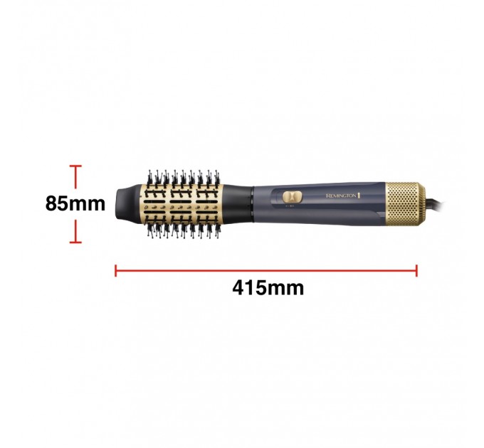 Фен-щетка Remington Sapphire Luxe, 1000Вт, режимов-2, иониз-я, хол. Обдув, керамика, сапфировый
