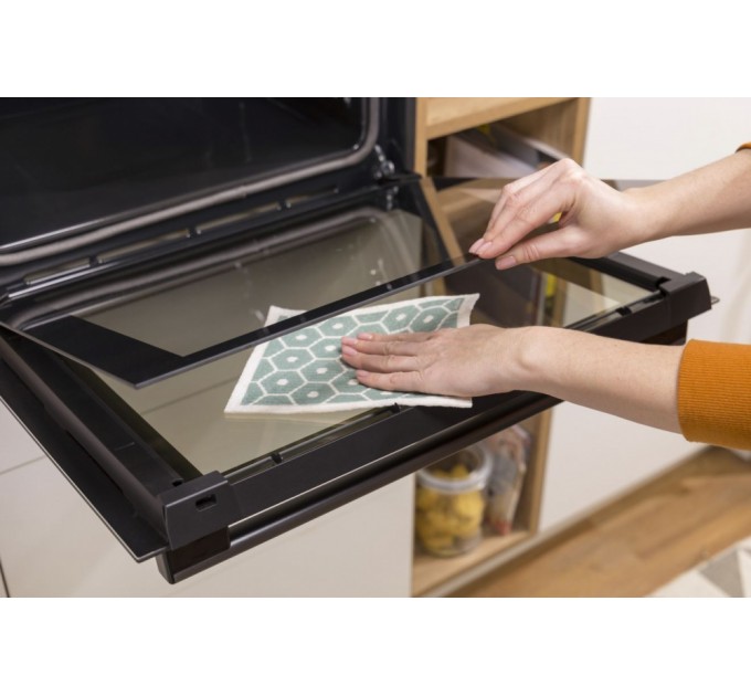 Духова шафа Gorenje електрична, 77л, A+, пара, дисплей, IconTouch, чорний