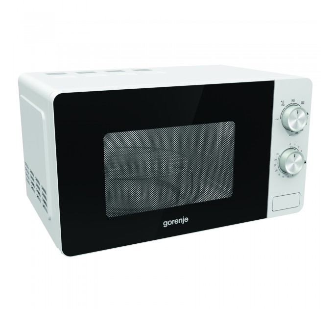 Мікрохвильова піч Gorenje, 20л, мех. управл., 800Вт, гриль, білий