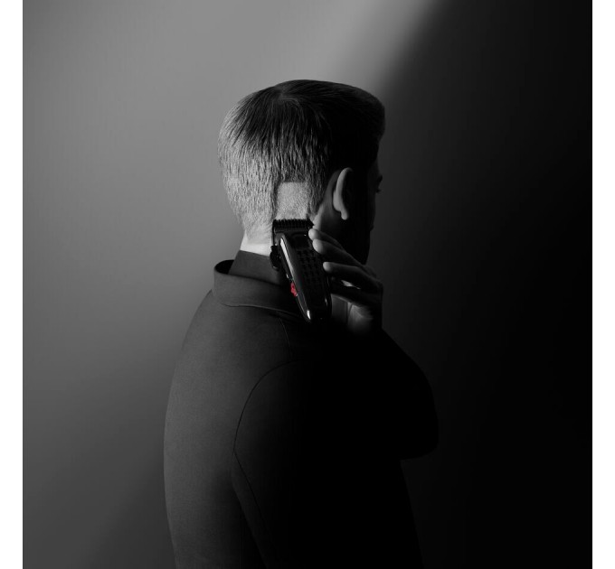 Машинка для стрижки Rowenta KARL LAGERFELD Perfect Line, сеть+акум., роторн. мотор, насадок-6, сталь, черный