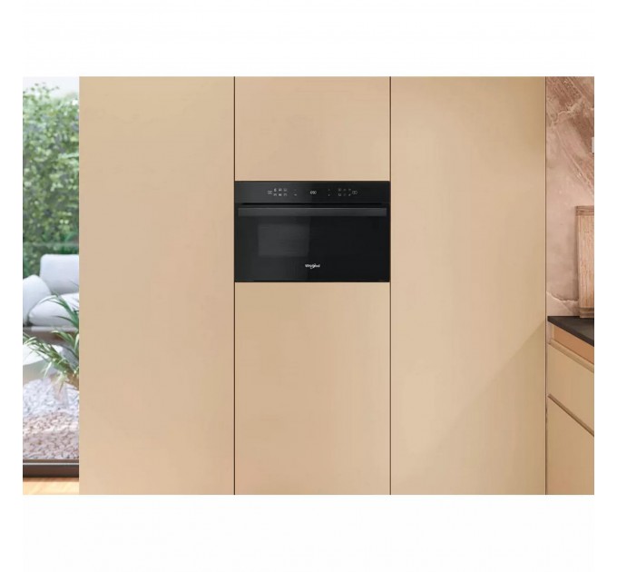 Мікрохвильова піч Whirlpool вбудована, 31л, електронне упр., 1000Вт, гриль, дисплей, чорний