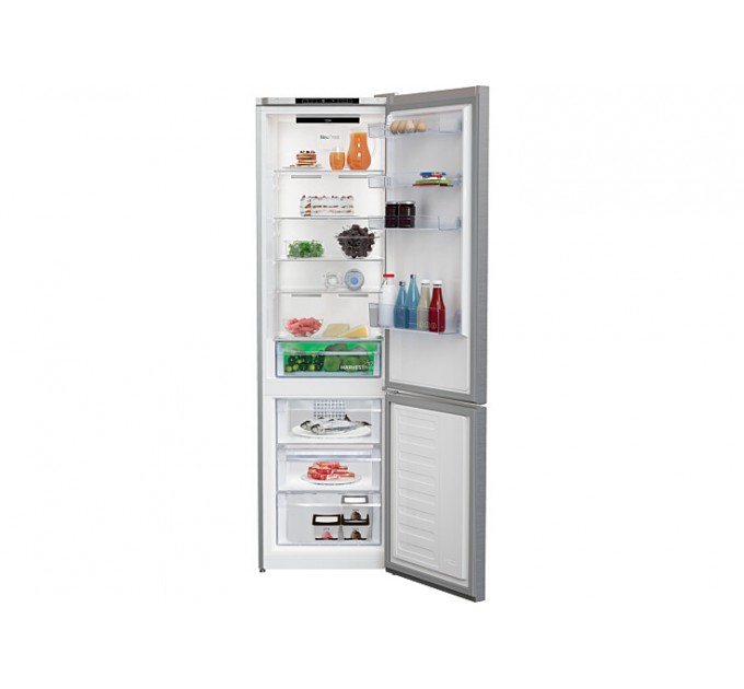 Холодильник Beko з нижн. мороз., 203x60x67, xолод.відд.-253л, мороз.відд.-109л, 2дв., А++, NF, HarvestFresh, нерж