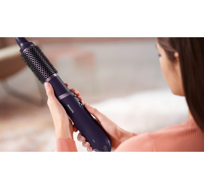 Фен-щітка Philips 3000 Series, 800Вт, іонізація, 3 насадки, фіолетовий