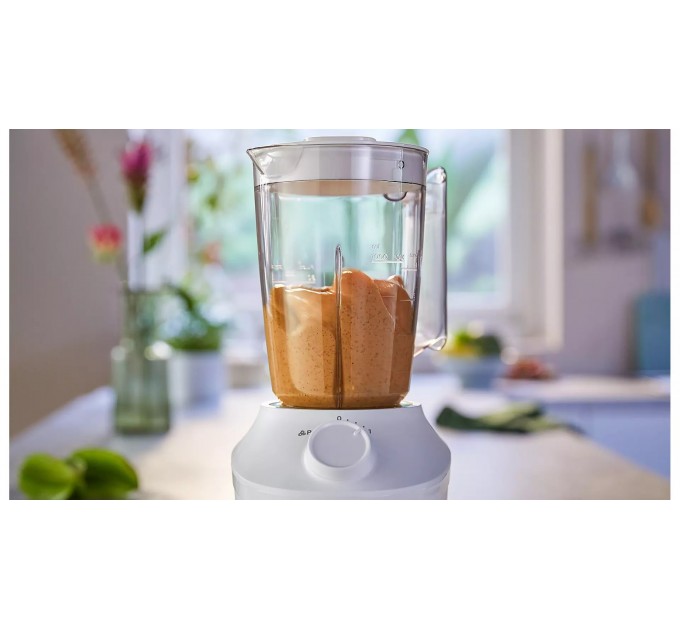 Блендер Philips стационарный 3000 series 450Вт, чаша-1900мл, чопер, импульсный режим, белый