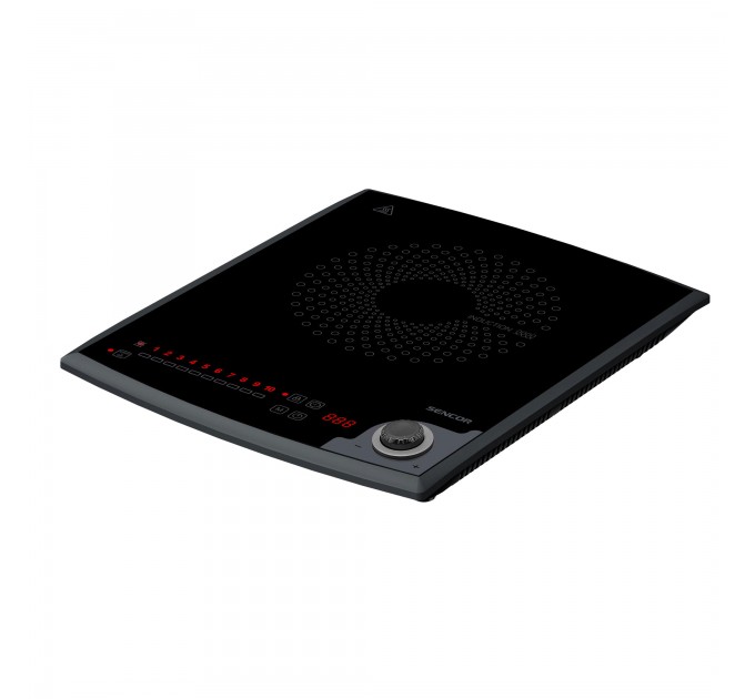 Плитка настільна Sencor індукційна , комф. - 1, 2кВт, управл - сенсорно-мех., чорний