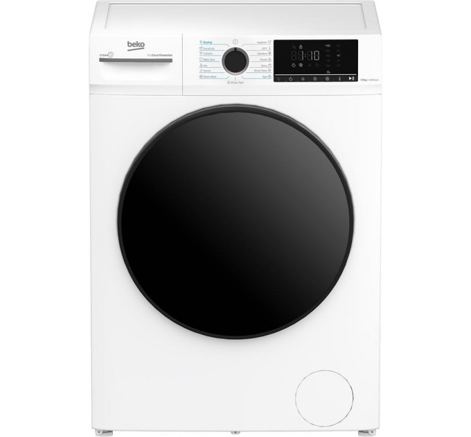 Стирально-сушильная машина Beko фронтальная, 7(5)кг, 1400, D, 52см, дисплей, инвертор, пар, белый