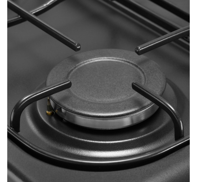 Плита ARDESTO газовая, 50л, 50x60см, электроподжиг, подсветка, термометр, кофе адаптер, откидной ящик, форсунки LPG (подключение газового баллона), черный