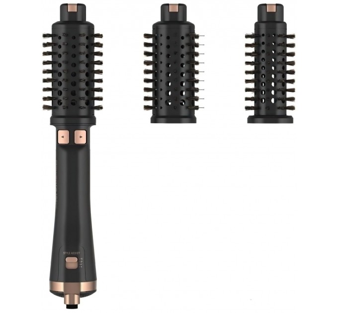 Фен-щітка Rowenta Ultimate Experience, 750Вт, 1 режими, іоніз-я, оберт.насадок, кераміка, чорний