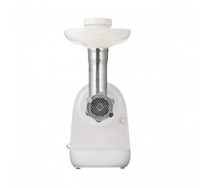 М'ясорубка Panasonic, 1700Вт, 3кг/мин, 3 решітки, насадка для ковбас, пластик, білий