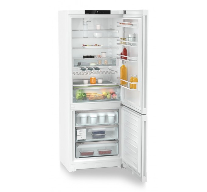 Холодильник Liebherr з нижн. мороз., 201.5x74.7х67.5, холод.відд.-346л, мороз.відд.-128л, 2дв., D, NF, диспл внутр., білий