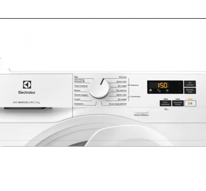 Сушильная машина Electrolux тепловой насос, 7кг, A++, 64см, дисплей, белый