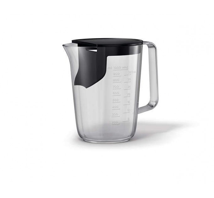 Соковитискач Philips Avance Collection відцентрований 1000Вт, чаша-1л, жмих-2.1л, жолоб на ціле яблуко, пластик, чорний