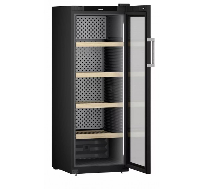 Холодильник Liebherr для вина, 168.4x60х76.3, полок - 5, зон - 1, бут-196, ST, дисплей, черный