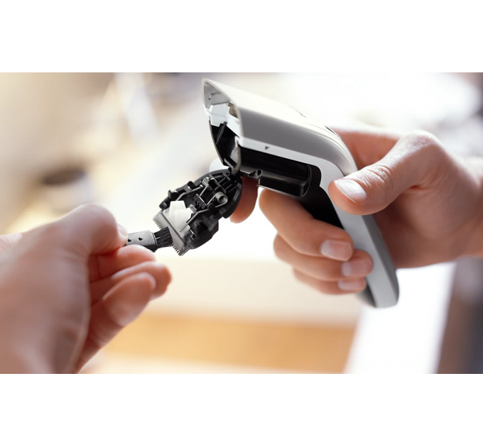 Машинка для стриження Philips, акум., роторний мотор, сталь, сріблястий