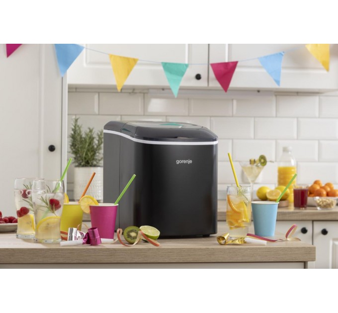 Льдогенератор бытовой Gorenje, 15кг/сутки, 2,2л, черный