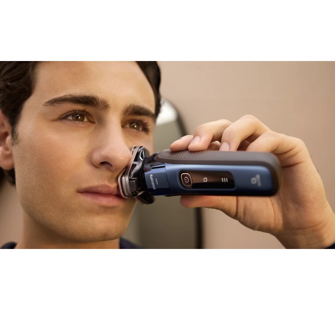 Бритва електр. Philips Series i9000 Prestige SkinIQ роторная, бритв.головок-3, Li-Ion, сух.+влажн., индикат. заряда, тверд. чехол, синий