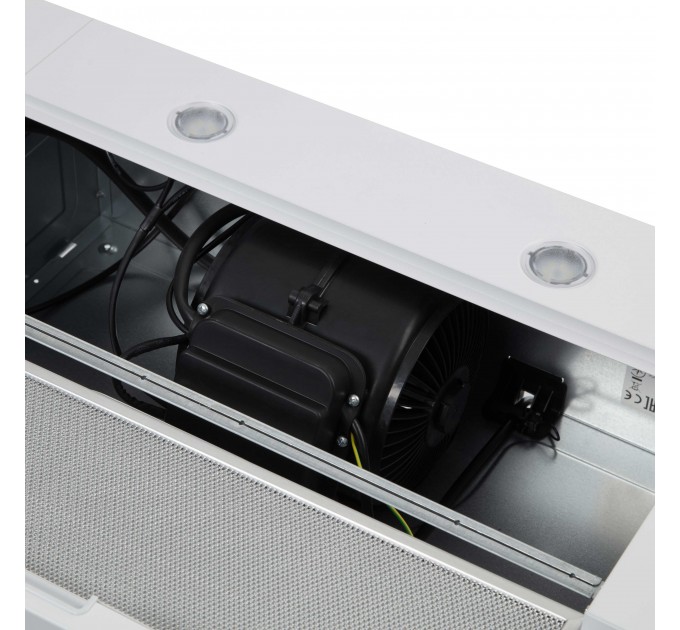 Вытяжка ARDESTO телескопическая, 60см, 700м3ч, метал, 2х1Вт LED, кнопочное, белый