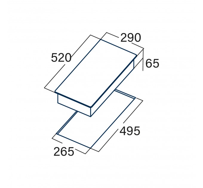 Варильна поверхня Cata індукційна, 30см, ISB 3102 BK, доміно, чорний