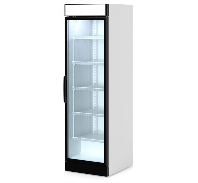 Холодильна вітрина Snaige, 206.4x59.5х73.1, 550л, полок - 5, зон - 1, 1дв., ST, банер, білий