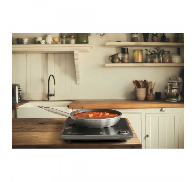 Плитка настільна Sencor індукційна , комф. - 1, 2кВт, управл - сенсорно-мех., чорний