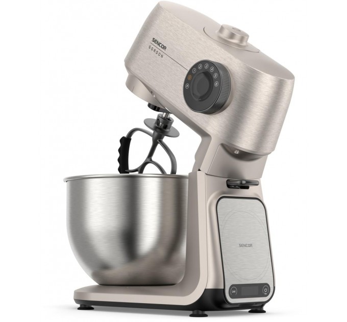 Кухонная машина Sencor Gordon, 1500Вт, чаша-металл, корпус-металл, насадок-20, метал