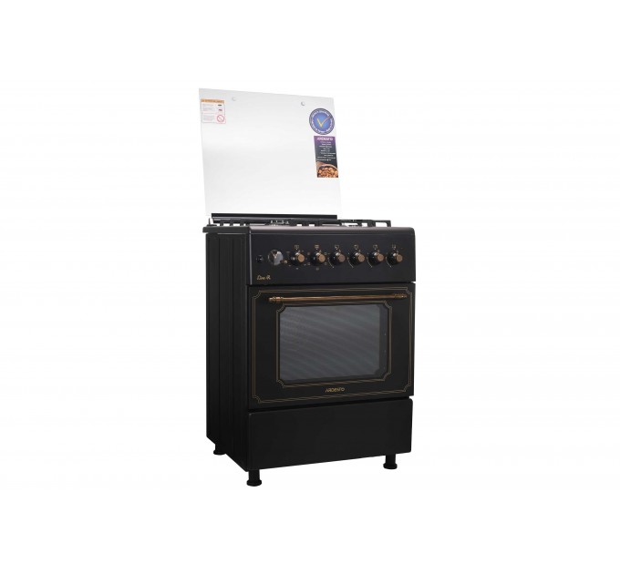 Плита ARDESTO комби Line-R, 53л, 60x60см, конвекция, чугун, подсветка, форсунки LPG (подключение газового баллона), черный
