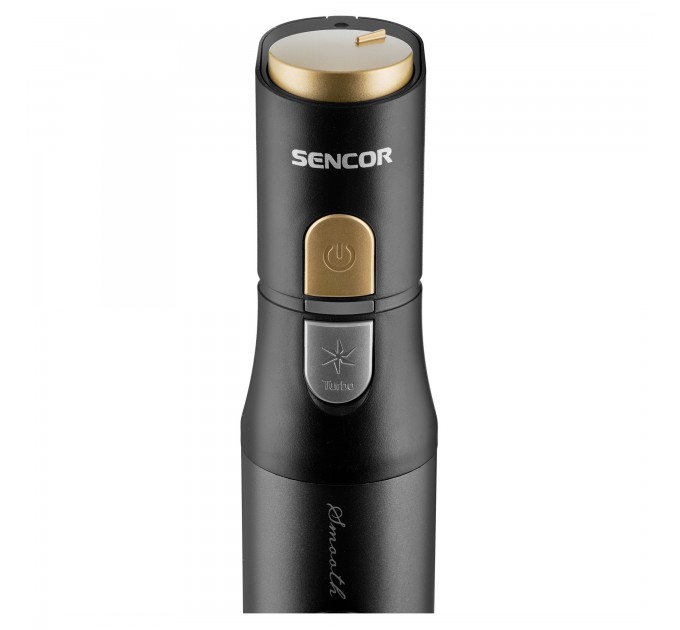 Блендер Sencor погружной 1200Вт, 6в1, чаша-800мл, вспениватель молока, черный