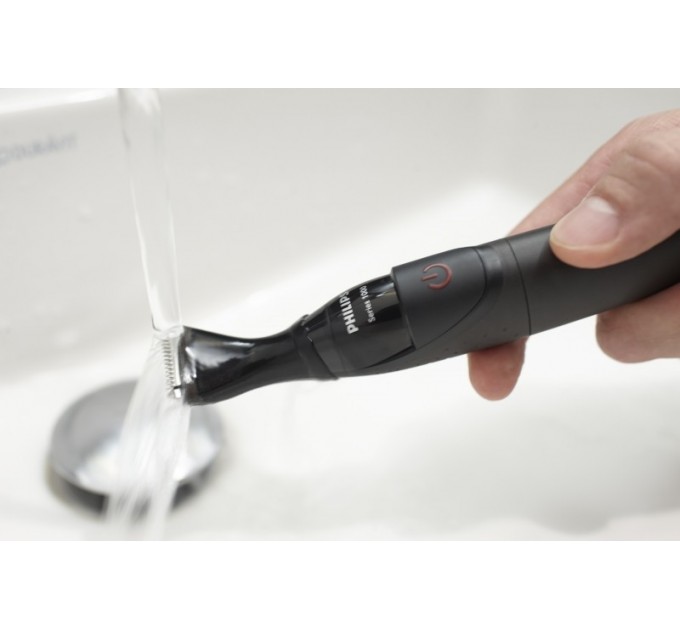 Тример Philips Multigroom series 1000, для бороди і вусів, 1хАА, насадок-4, сталь, чорний