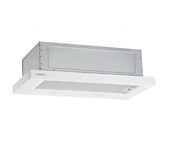 Вытяжка ARDESTO телескопическая, 60см, 700м3ч, метал, 2х1Вт LED, кнопочное, белый