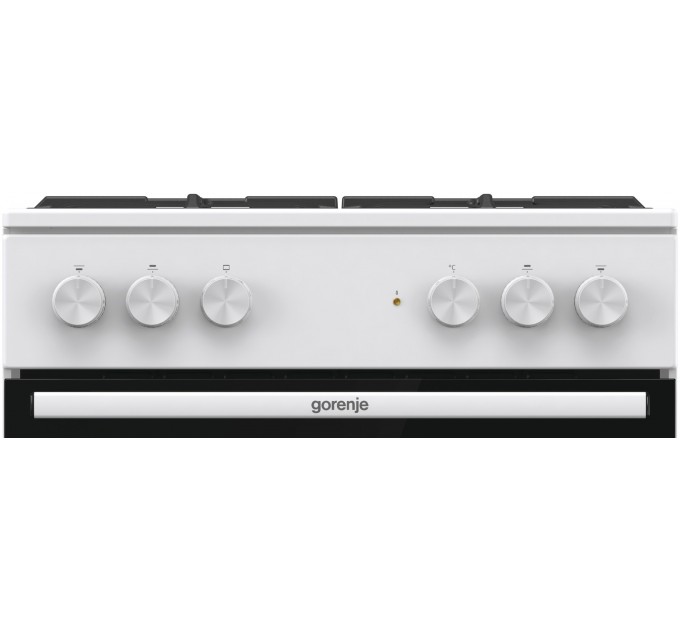 Плита Gorenje комби, 71л, 60x60см, чугун, белый