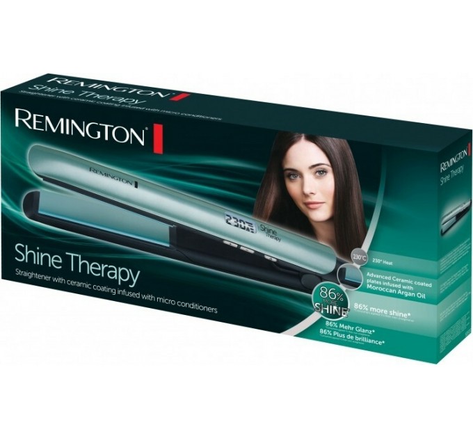 Випрямляч Remington Shine Therapy, >300Вт, 150-230С, дисплей, кераміка, металік
