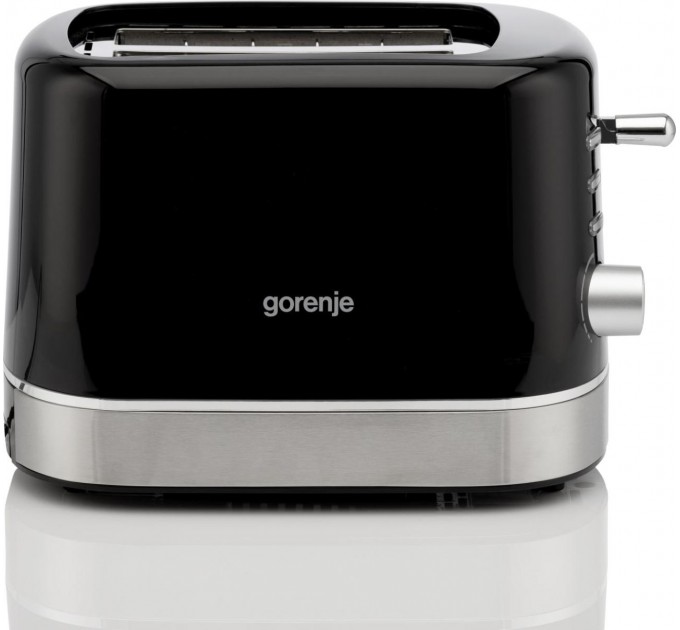 Gorenje toaster 850Вт, подогрев, разморозка, пластик, черный