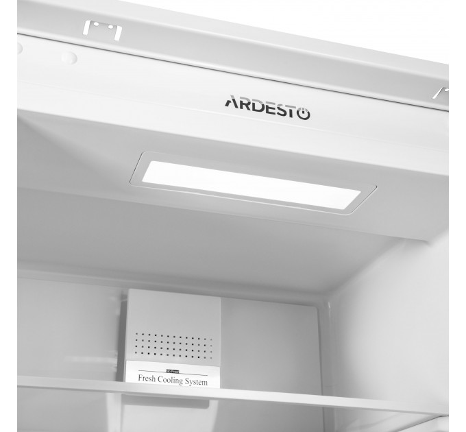 Холодильник ARDESTO вбуд. з нижн. мороз., 177x54.5x54, xолод.відд.-180л, мороз.відд.-68л, 2дв., А+, NF, door-on-door, білий