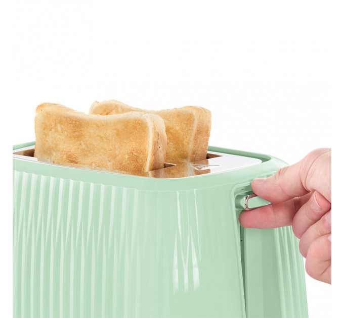 Тостер Russell Hobbs Eden 800Вт, пластик, підігрів,разморозка, фісташковий