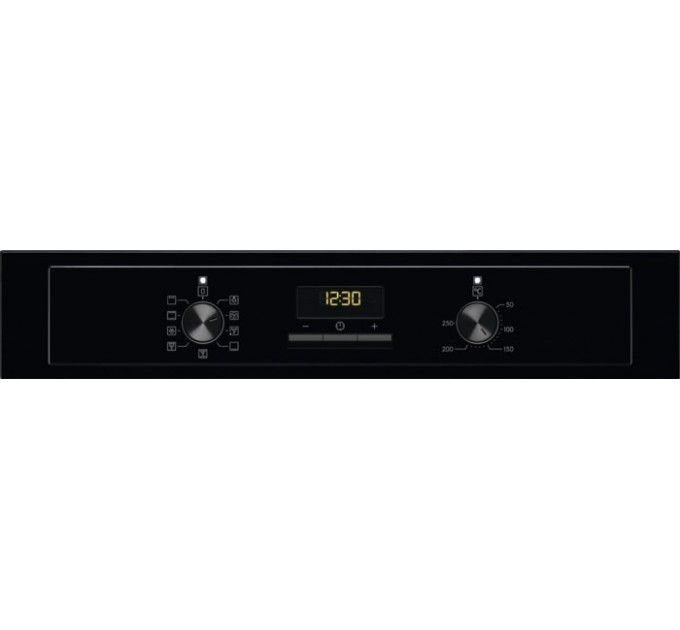 Духова шафа Electrolux електрична, 65л, A, дисплей, конвекція, телескопічні напрямні, чорний