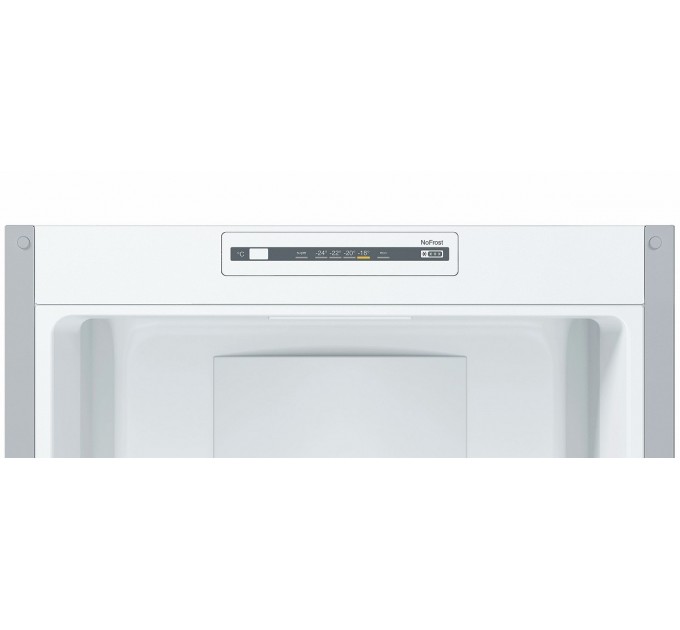 Холодильник Bosch с нижн. мороз., 186x60x66, xолод.отд.-215л, мороз.отд.-87л, 2дв., А++, NF, нерж