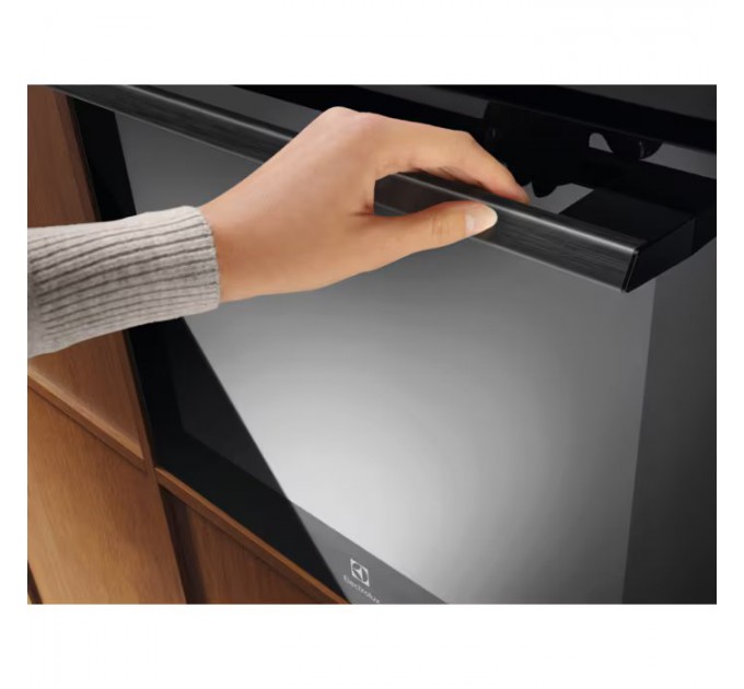 Духова шафа Electrolux електрична, 72л, A+, дисплей, конвекція, піроліз, телескопічні напрямні, чорний