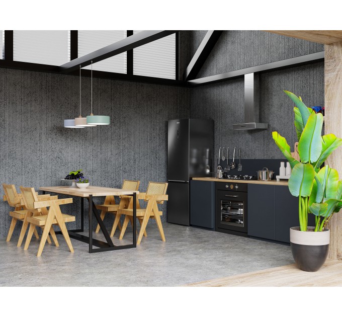 Холодильник ARDESTO с нижн. мороз., 201.8x59.5х66, холод.отд.-256л, мороз.отд.-104л, 2дв., А++, NF, инв., диспл внешн., зона св-ти, черный