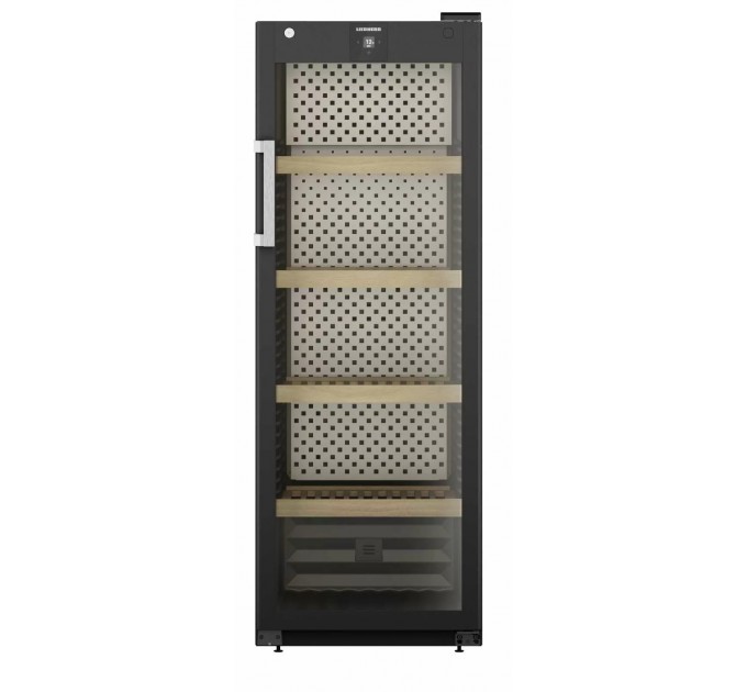 Холодильник Liebherr для вина, 168.4x60х76.3, полок - 5, зон - 1, бут-196, ST, дисплей, черный