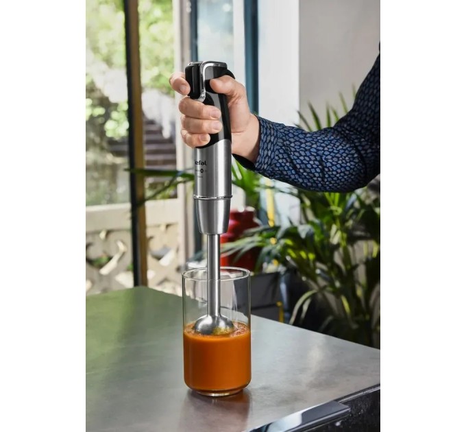 Блендер Tefal заглибний Infiny Force Pro, 1200Вт, 9в1, чаша-800мл, чопер-500мл, спіралайзер, турборежим, чорний