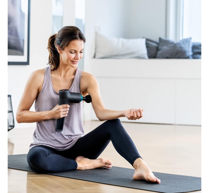 Масажер Beurer для тіла, літій- іонний акум., фасціальний, 5 насадок, чорний