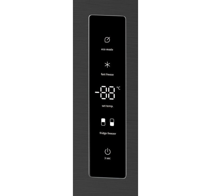 Холодильник с нижн. мороз. Камерой Gorenje, 200х60х60см, 2 дв., 238(98)л, А+, NF+ Зона св-ти, Внешн.диспл, Черный