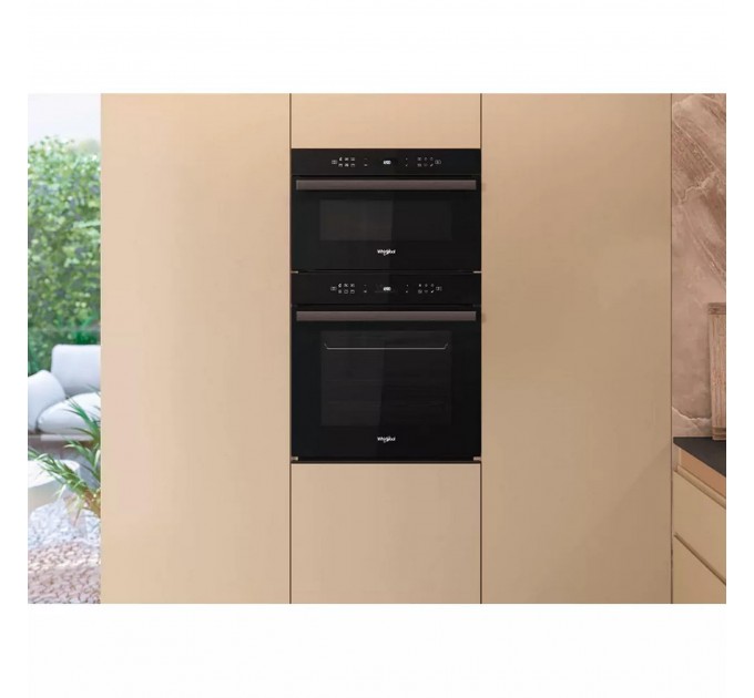 Мікрохвильова піч Whirlpool вбудована, 31л, електронне упр., 1000Вт, гриль, дисплей, чорний